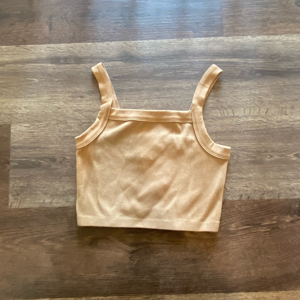 Cotton On Beige Ribbed Tank Top